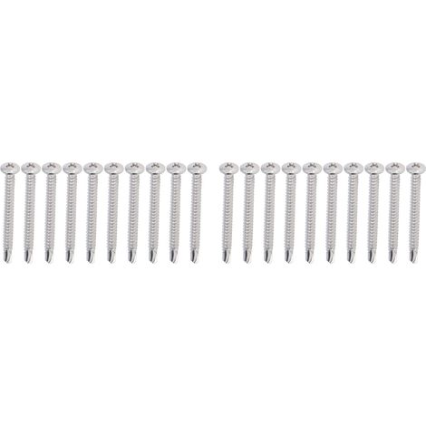50 vis autoperceuses à tête ronde en acier inoxydable 304 pour le travail du bois M4.8x50 (1/5)