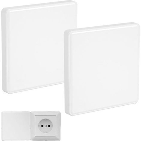 2 Cache Prise Electrique, 8,6 X 8,6 Cm Cache Prise Legrand, Pour Prises Ou Interrupteurs Non Utilisés Cache Interrupteur Mural (1/4)