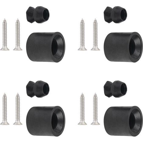 Set of 4 utility trailer door brackets, fade-resistant, window bumpers, horse trailer accessories for boats, easy-to-install bracket (1/5)