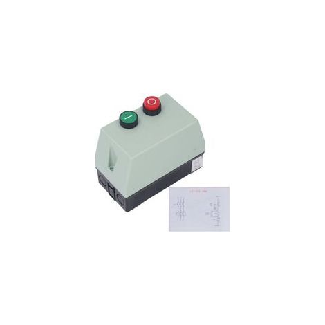Démarreur magnétique étanche IP55 pour moteur électrique – 220/230 V monophasé ou 380/400 V triphasé – interrupteur de démarrage robuste pour applications industrielles et extérieures (1/5)