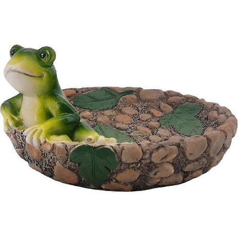 Frosch-Gartenfigur, spielender Frosch, Dekoration für drinnen und draußen