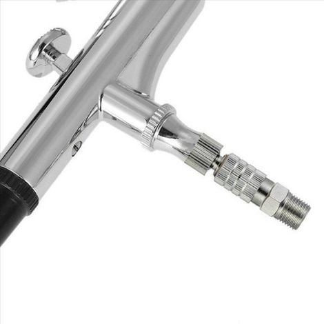 Adaptateur De Degagement Pour Aerographe - Raccord Mâle 1 8 Pouce - Pour Changement Rapide D Aérographe Sur Tuyau D Air - Lot De 2 Avec 8 Connecteurs (1/5)