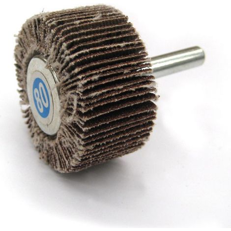 1PZ RUOTA LAMELLARE ABRASIVA  Ï mm. 40x20 - grana 80
