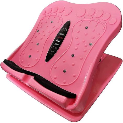 Repose-pieds sous bureau, repose-pieds réglable pour les voyages en avion, planche inclinée pour étirer les mollets, repose-pieds avec texture massante, repose-pieds pour bureau, h (1/5)