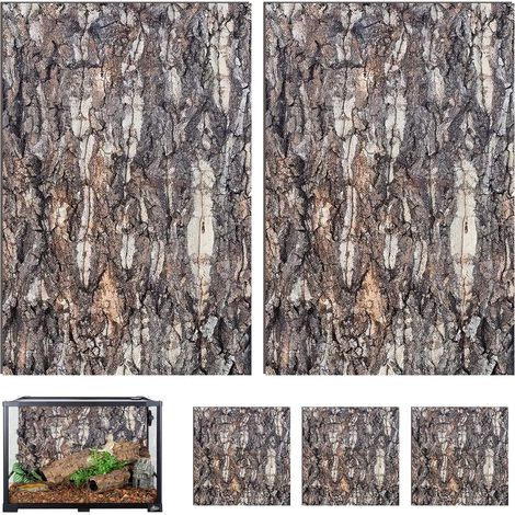 5 Pièces Écorce De Liège Pour Terrarium, 5×5cm3 + 20×30cm2 Panneaux De Fond En Écorce De Liège Pour Terrarium, Toiles De Fond En Écorce De Liège,Terrariums En Liège, Pour Lézard, Tortue, Gecko (1/5)