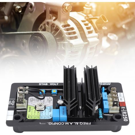 Carte de régulation de tension pour groupe électrogène diesel sans balais R250, régulateur de tension automatique 85-139 V, stabilisateur de tension, régulateur de tension AVR (1/5)