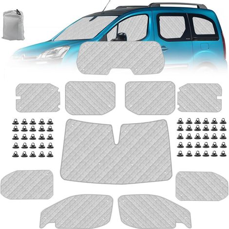 Sonnenschutz Set für Citroen Berlingo XLWB 2018-2025, 10-teilig, Ganzjahresschutz (1/5)