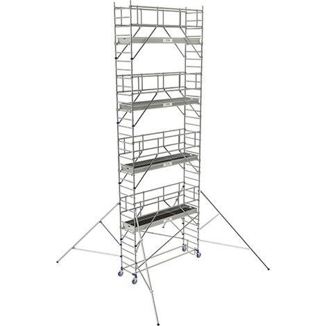 Trabattello mobile 4 piani - Altezza max. di lavoro 9.85m - 26403880