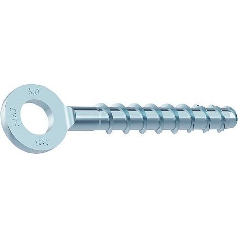Vis beton et maconnerie ancre anneau 6,0 x 40mm