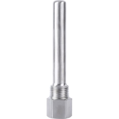 doigt de gant en acier inoxydable, filetage 1/2" NPT pour capteurs de température