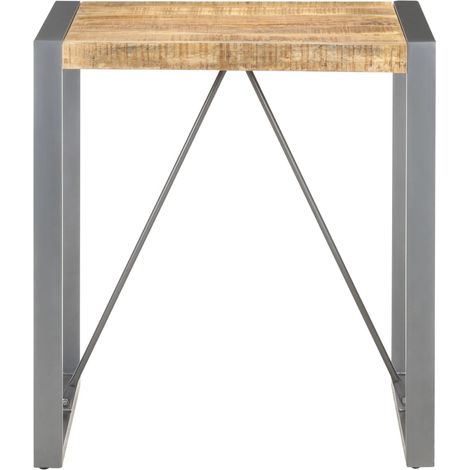 Maison Exclusive - Tavolo da Pranzo 70x70x75 cm in Legno Massello di Mango Grezzo (1/5)
