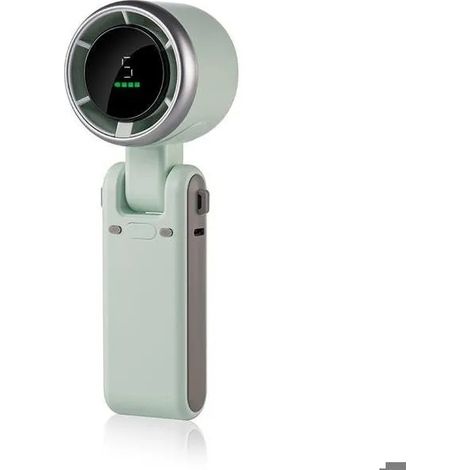 Mini Ventilateur Portable, Petit Ventilateur de Poche/Bureau/Cou 5 Vitesses Puissantes&Moteur Sans Balais, pour Camping, Sport, Voy (1/2)