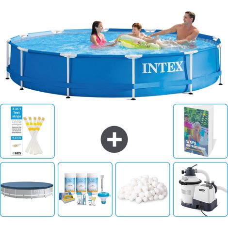 Frame Pool Rund - 366x76 cm - 7-teilig S15