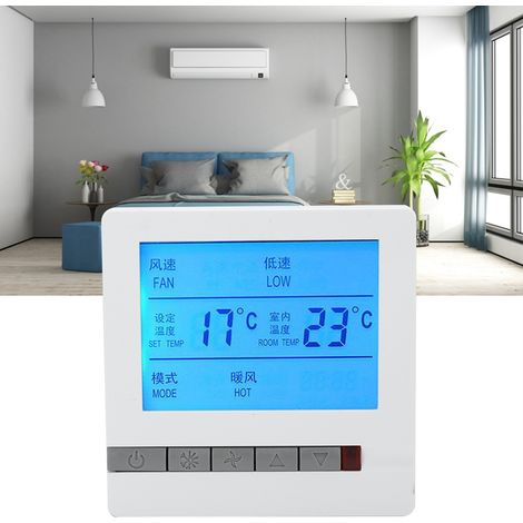 Thermostat numérique intelligent pour climatiseur avec écran LCD, régulateur de température AC180‑260V (1/5)