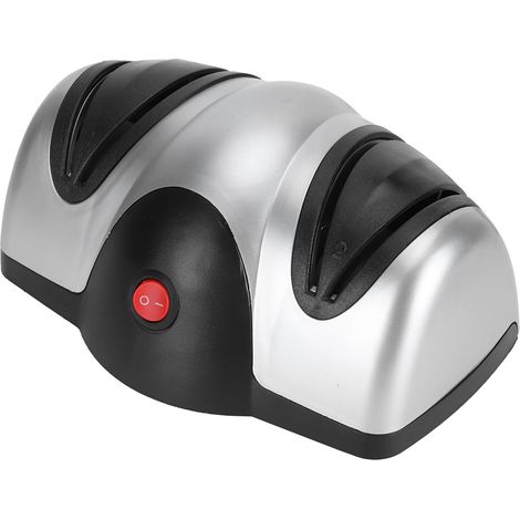 Affûteur de couteaux électrique à 2 étapes, accessoire de cuisine, UE 220 V, argent et noir (1/5)