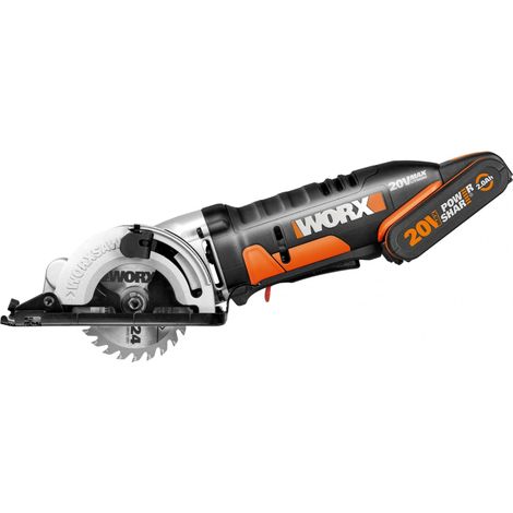 Sega circolare compatta WORX WX527.2 20V con batteria 2 Ah + carica rapido (1/4)