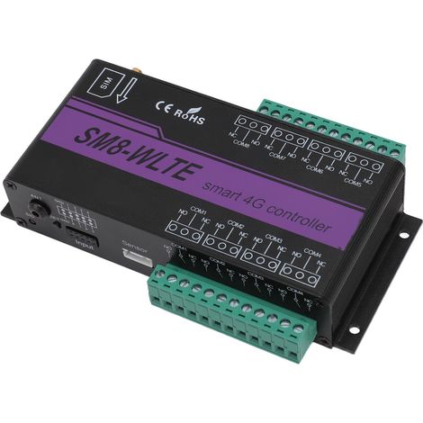 Automate de portail GSM 8 canaux, contrôleur d'accès mobile 4G, télécommande, alarme de coupure de courant par SMS, prise UE 100-240 V (1/5)