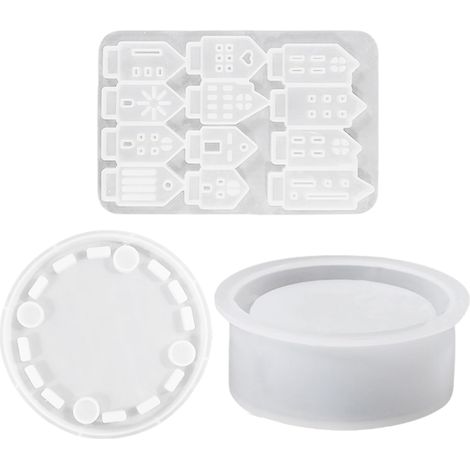Moule à Porte-Bougie Tealight,Design De Maison Creuse Moule En Résine Pour Porte-Bougie De Béton,Pour Création DIY Décoration Maison Projet Saisonnier Fête (1/5)