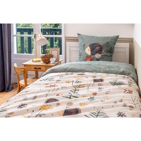 Housse de couette + 2 taies d'oreiller 200 x 200 cm coton 57 fils Polisson (1/4)