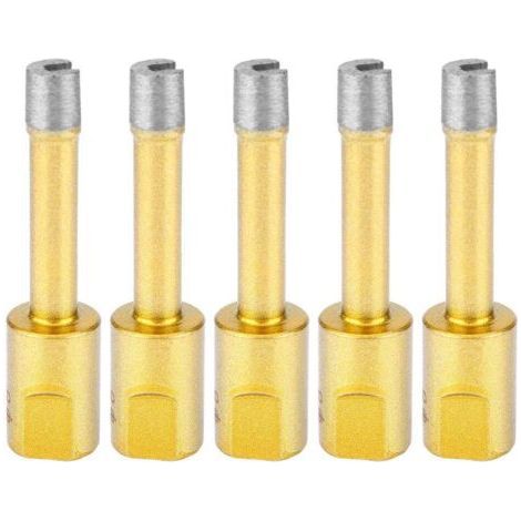 5 Pcs Diamant Angle Grinder Trou Ouverture Trou Scie Forets Outil De Coupe pour Marbre Verre Céramique Mur De Tuile Granit(8mm),Scie Cloche