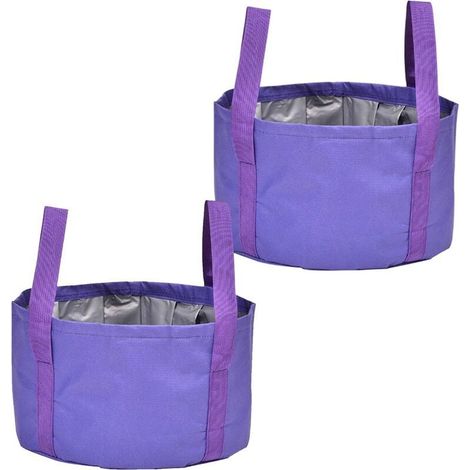 Faltbarer Eimer, faltbares Waschbecken, Waschwanne, faltbares Tablett, 2er-Set tragbare, faltbare Eimer, leicht und platzsparend für Urlaub, Garten, Outdoor-Aktivitäten, Angeln und Camping (1/5)