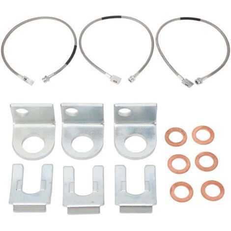 RHG Lignes de Frein 89715 Robustes et Fiables, Lignes de Frein Étendues pour Wrangler TJ YJ XJ 1987 à 2006 (1/4)