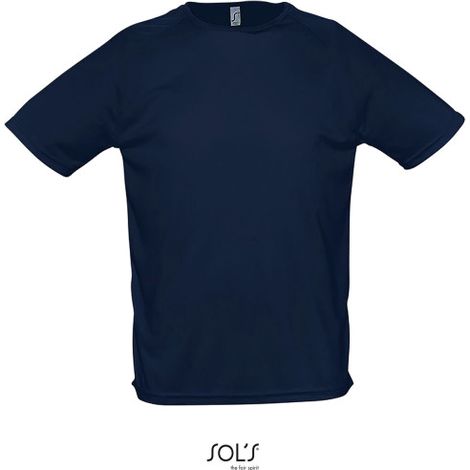 Camiseta Hombre Manga Raglán SOL'S SPORTY M French Marino