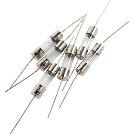 Fusible à souder - 5 Pièces - 5x20mm - Verre - Action rapide - 250V 8A (1/4)
