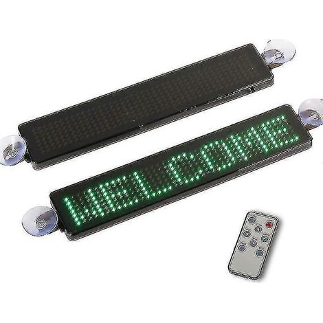 Panneau publicitaire LED programmable 12 V pour voiture, défilement avec télécommande et disque à ventouse 2025 (1/5)