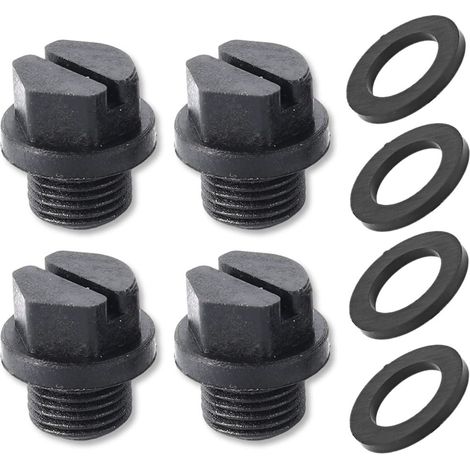 SHINING HOUSE Lot de 4 bouchons de vidange SPX1700FG avec joints pour entretien de piscine, baignoire, spa, amélioration de la maison (1/4)