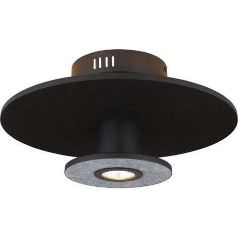 Globo - plafoniera - CARTER - nero - metallo - Ø 38cm - LED -