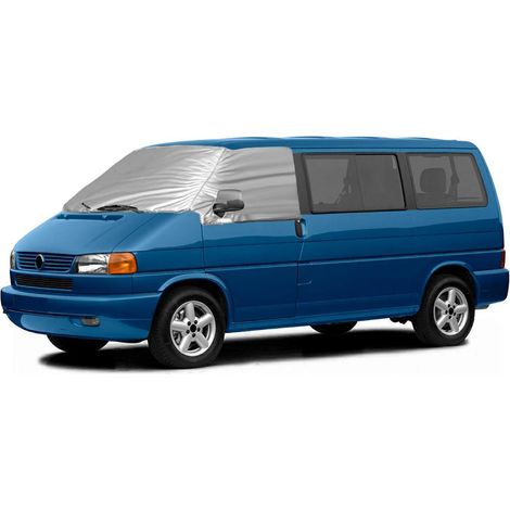 Thermo Scheibenabdeckung für VW T4, Silber, Winter & Sommer, Sichtschutz (1/5)
