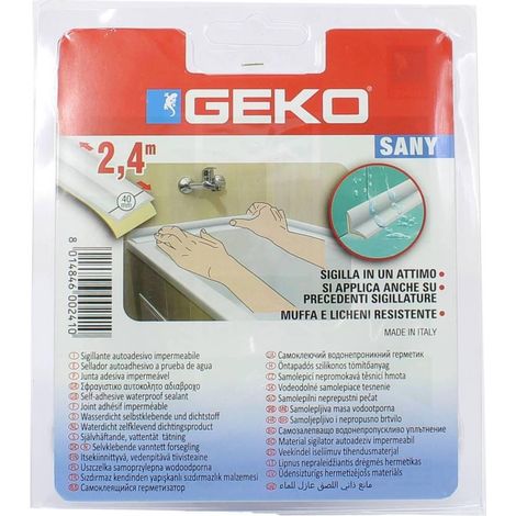 Weißes selbstklebendes dichtungsband 4 cm x 2,4 m geko - d030705016