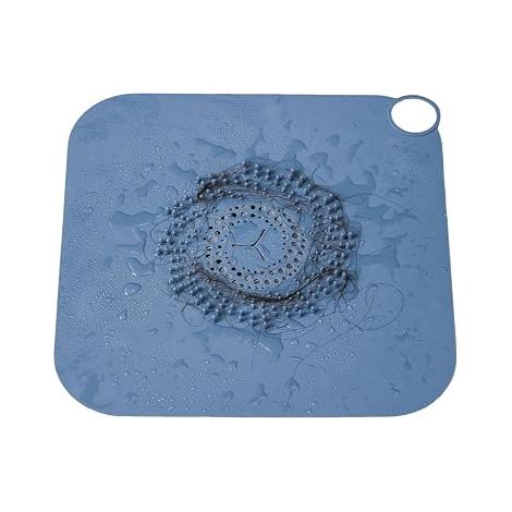 Colador de silicona resistente al pelo para desagüe de ducha, protector de desagüe de baño (1/5)