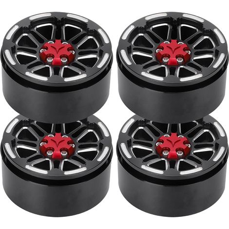 4-teiliges Set professioneller CNC-Metallfelgen für 1/10 RC-Crawler, 1,9 Zoll Zubehör (1/5)