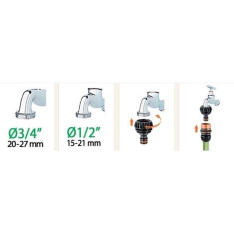 PRESA RUB.MULTIPLA 1/2-3/4 SET 5 PEZZI - CLABER (1/2)
