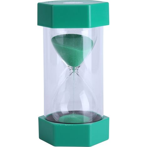 Sablier vert, 10 minutes, pour la décoration de la maison ou du bureau (1/3)
