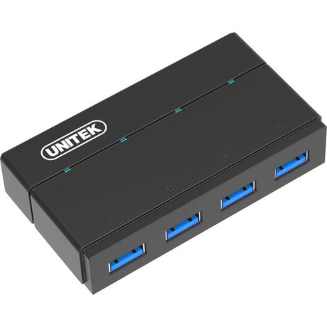 Unitek Y-HB03001 hub 4x USB3.0 con función de carga (1/5)