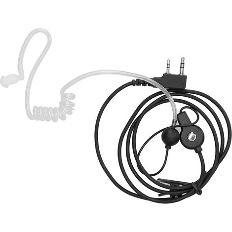 Écouteur pour talkie-walkie Baofeng, type K, avec contour d'oreille, bouchon d'oreille et conduit d'air. (1/5)