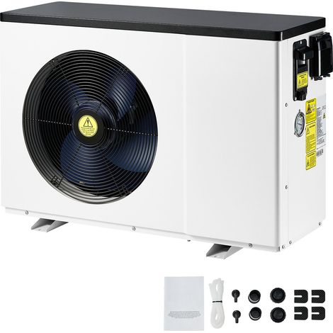 Pompe à chaleur piscine électrique, puissance 2,51-11,38 kW, fréquence variable économe, pour piscines hors sol 25-50 m³, chauffe et refroidit l'eau, AC220-240V 50Hz (1/5)