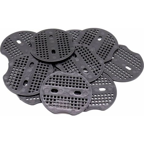 Nazalus-Hot Sale-100 Stück festes Stück – 7 6,5 cm für Stahl-Befestigungspfähle, zum Befestigen von Unkrautvlies, Bodenblättern (schwarz)