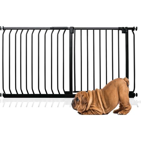 Bettacare Elite Pressure Dog Gate, 134cm - 143cm, Matt Black, Pressure Fit Pet Gate for Dog and Puppy
