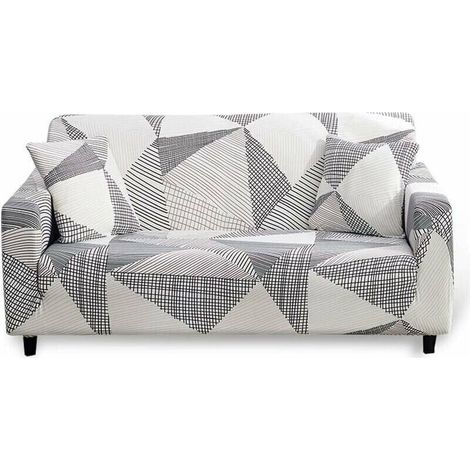 OEM – Housse de canapé extensible 3 places – Tissu polyester spandex élastique – Protection antidérapante contre taches et poils – Lavable en machine