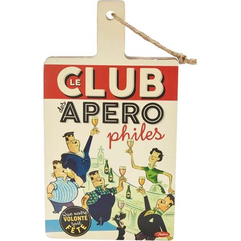 Planche de coupe en bois Club des Apérophiles (1/3)