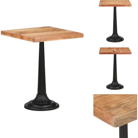 Table de bistro 60x60x76 cm Bois d'acacia massif - Table De Bistro - Tables De Bistro - Table - Tables (1/5)