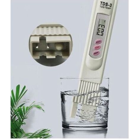 TDS mètre - Testeur de qualité de l'eau potable - Haute précision - Plage de mesure : 0-9999 ppm - Testeur numérique de pureté pour piscines, spas, aquariums (1/4)