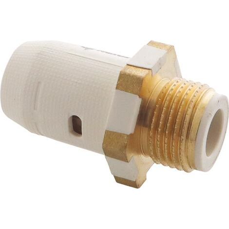 Raccord droit instantané mâle 15/21 pour tube multicouche Ø20 (1/3)