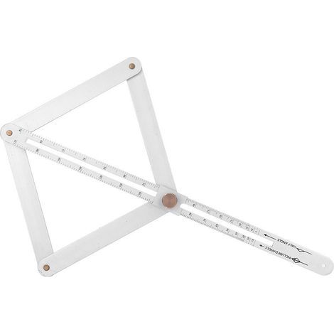 Règle Diagonale Rapporteur D\'angle Outil De Mesure D\'angle Règle Dangle Outil De Mesure Dangle Détecteur Dangle Dangle Outil De Coupe Dangle Acier Inoxydable Métal Scie à Onglet (1/5)