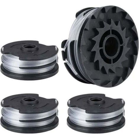 Bobine di filo di ricambio per decespugliatori, filo di nylon di ricambio per decespugliatori LIDL Parkside, PRTA 20-Li A1, B2, C3, PRT 550 A1, A3, PRT 300 A1 - 2 x 4 m 1,6 mm - Crezuo