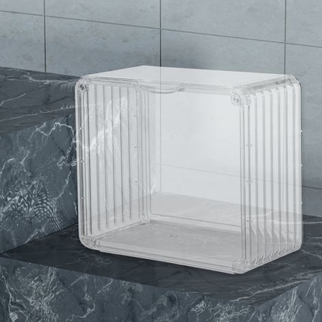 Vitrine de présentation pour figurines - Boîte à porte magnétique transparente PS - Grande boîte de rangement pour dolls et personnages décoratifs (1/5)